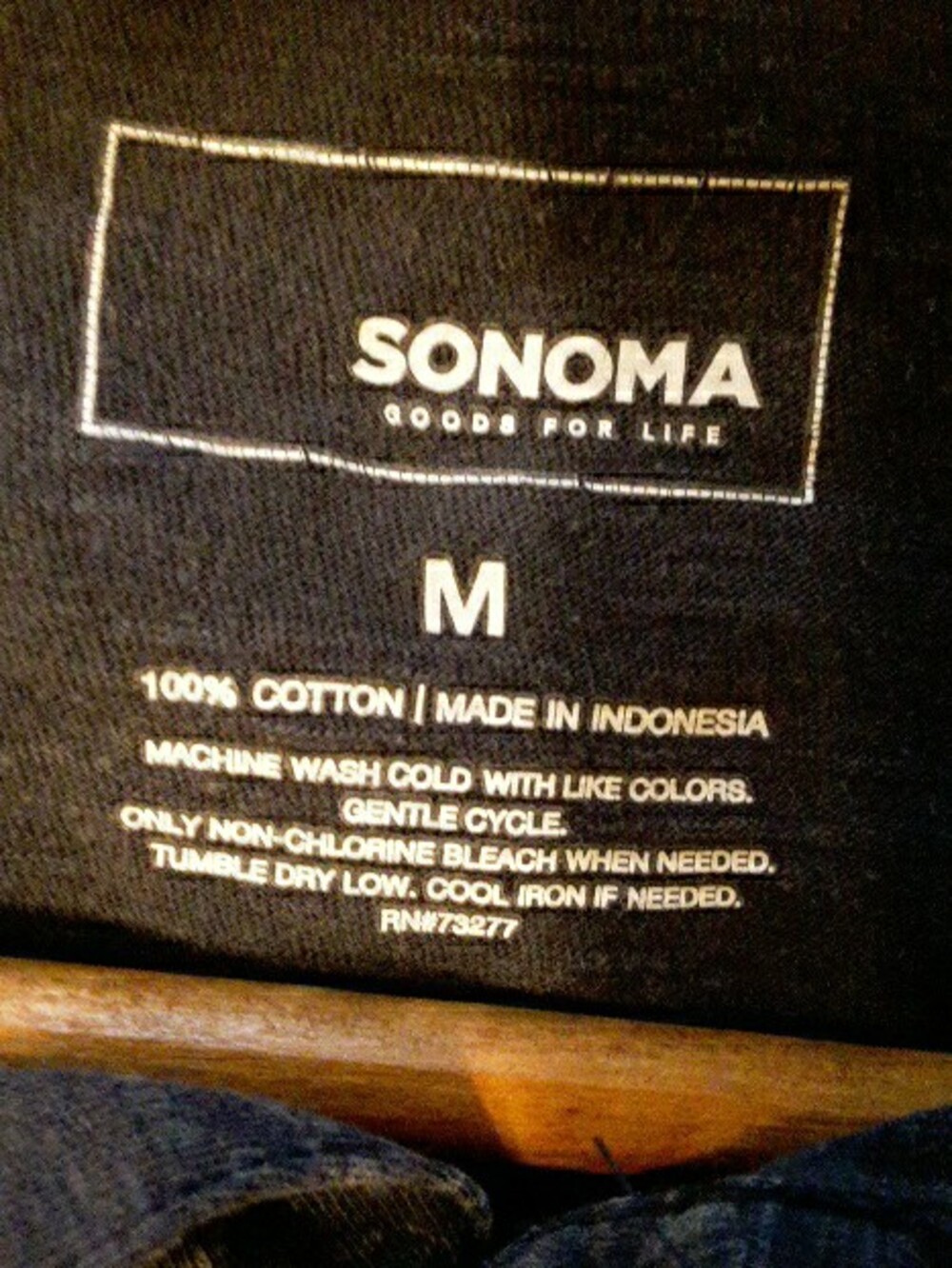 Men's Sonoma Blue And Gray Print Polo, Sz M - Picture 2 of 6